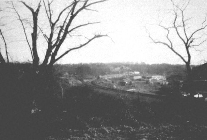 Looking south