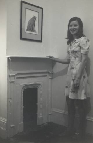 Dressing room fireplace