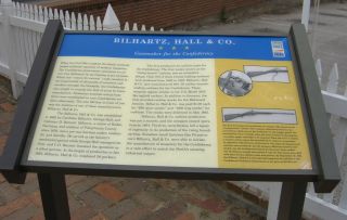 Bilharz, Hall & Co. Explanatory Sign