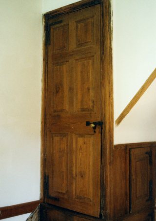 Original interior stairway door