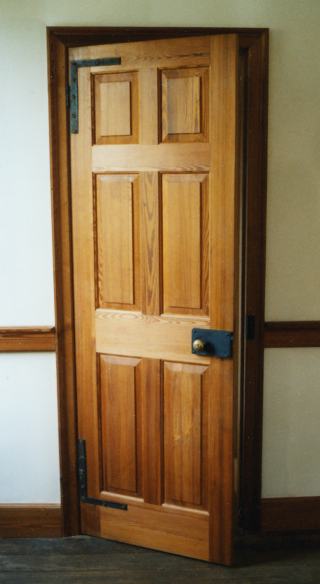 Reproduced interior parlor door