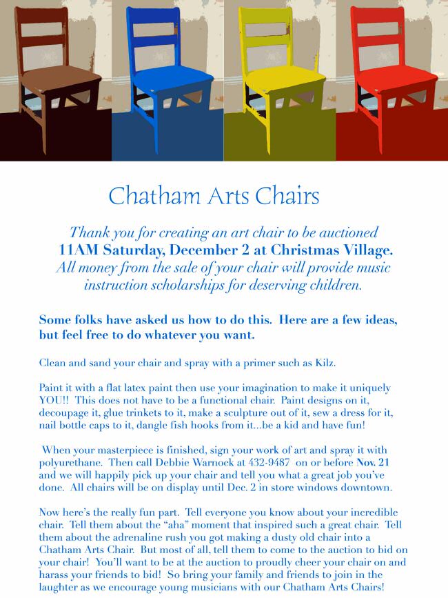 Chatham Arts Chairs Project