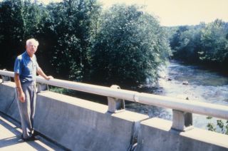 Weir remnant at the VA 640 bridge