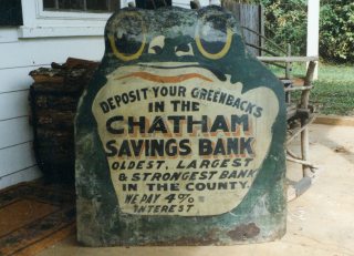Chatham Savings Bank sign