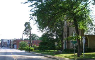 West Side of First Block of North Main