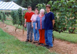 Nancy Medaglia and visitors