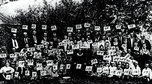 Numerical key for Yeatts Reunion Photo