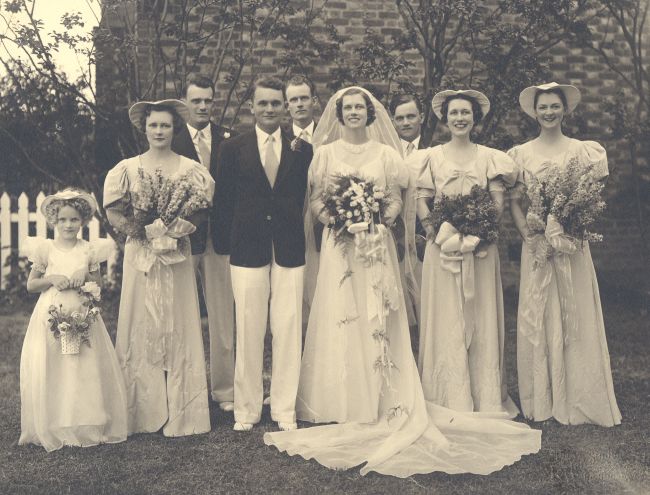 Bill and Lib Yeatts Wedding Party