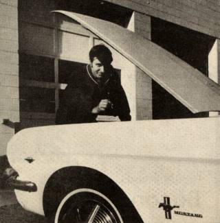 Carroll Bumgarner with a 1965 Mustang