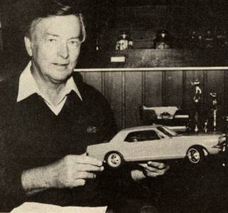 Ralph Daniel with 1966 scale model