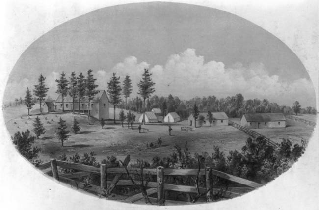 View of Rebel Hospitals, Danville, Virginia