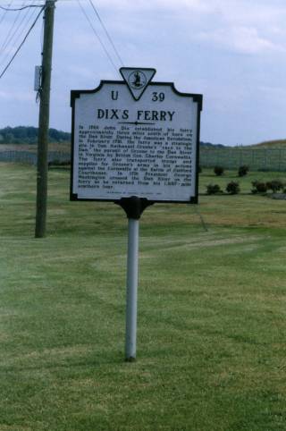 Dix's Ferry Marker at Danville Airport